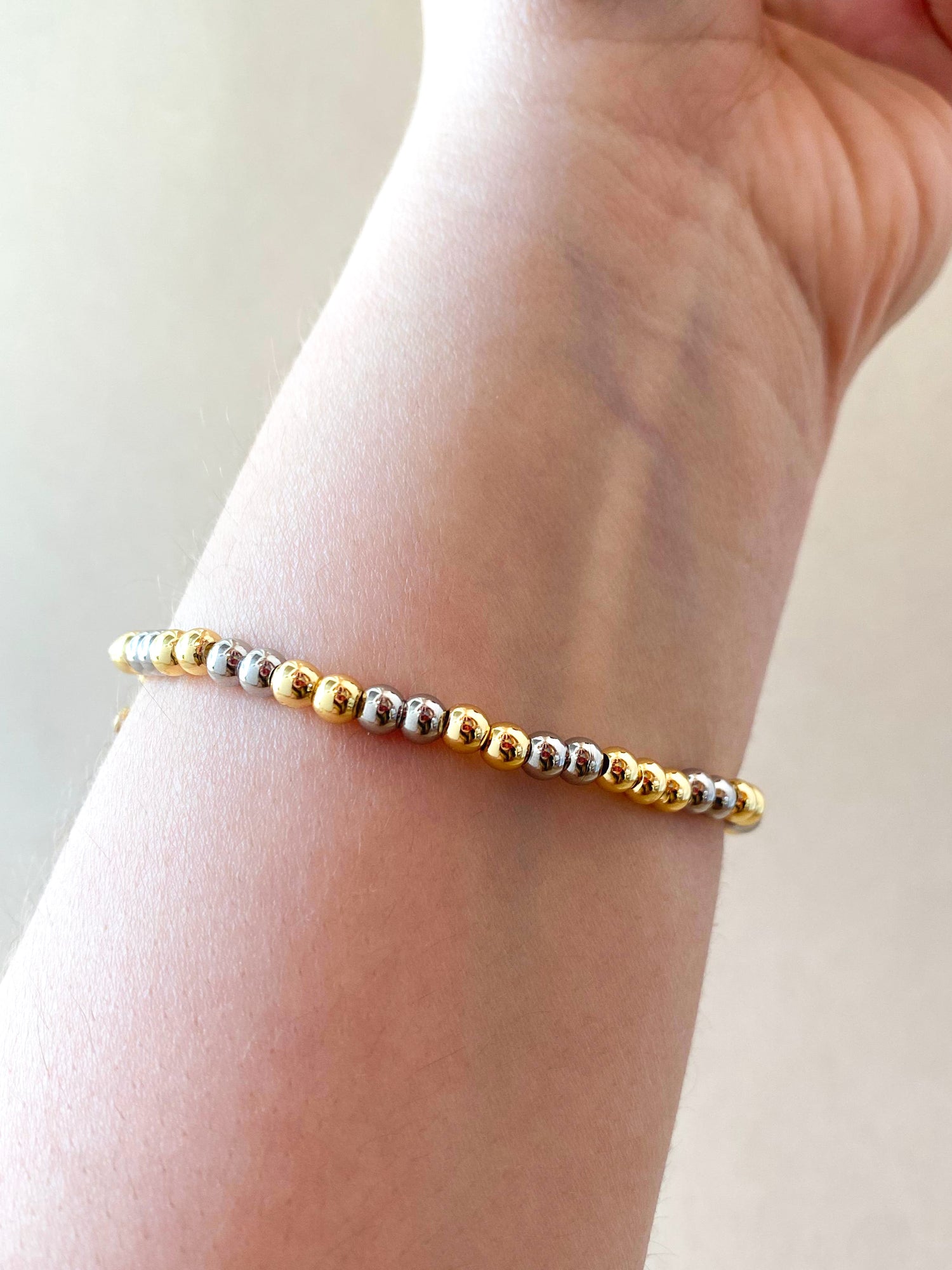 White Heart Shape God 2 Gold Bracelet