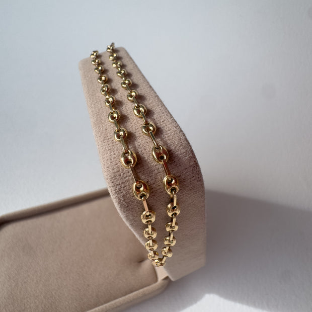 Mariner Link 18K Gold Anklet