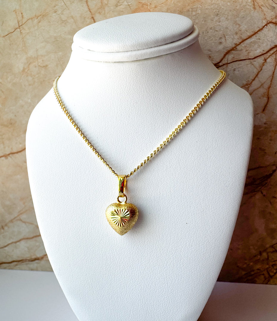 Cadena Mini Corazon Dorado