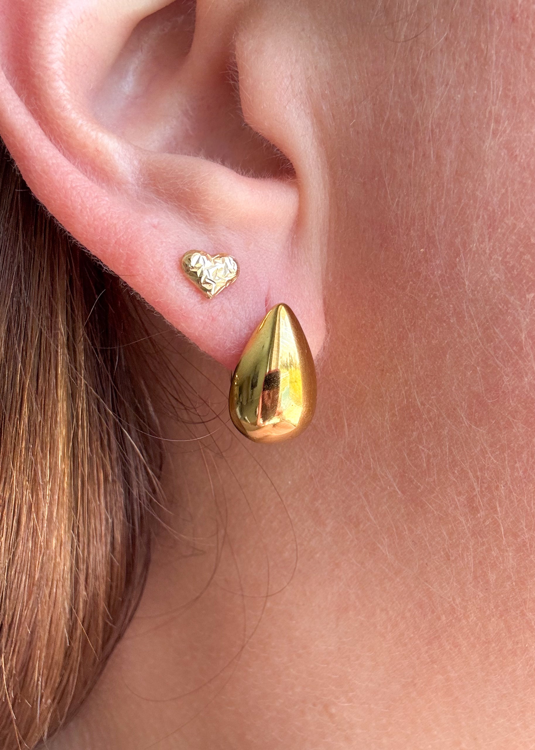 Golden Oval Plain Hoops