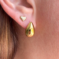 Golden Oval Plain Hoops