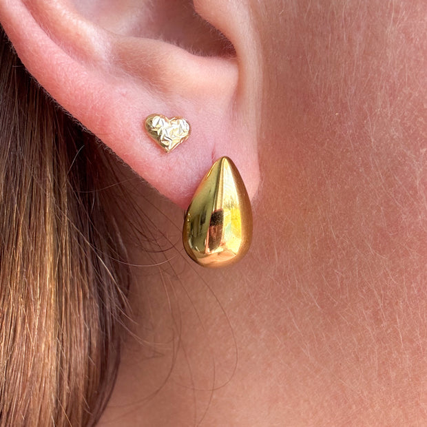 Golden Oval Plain Hoops