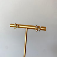 Little 3 Stars Zircons Earrings