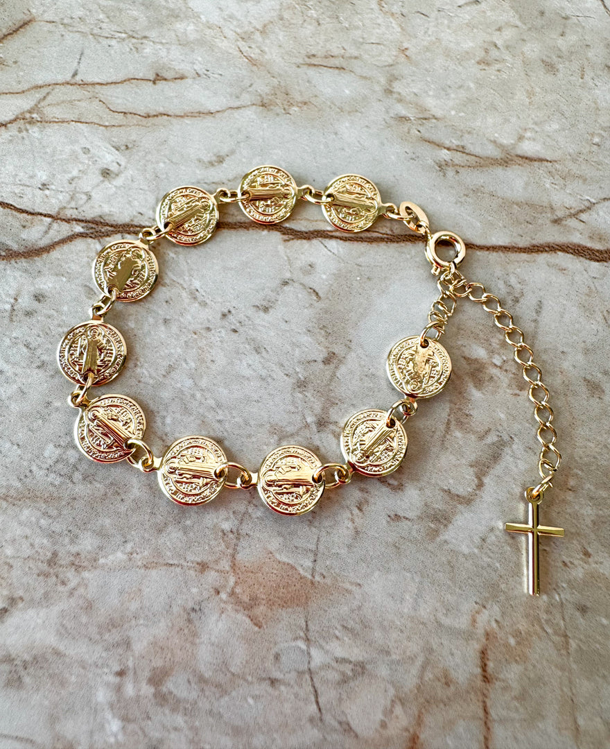 Brazalete de Patron de Medallas San Benito