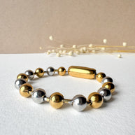 Silver & Gold Balls Bracelet