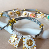 Adjustable Scapular St Benedict Colorful Bracelet