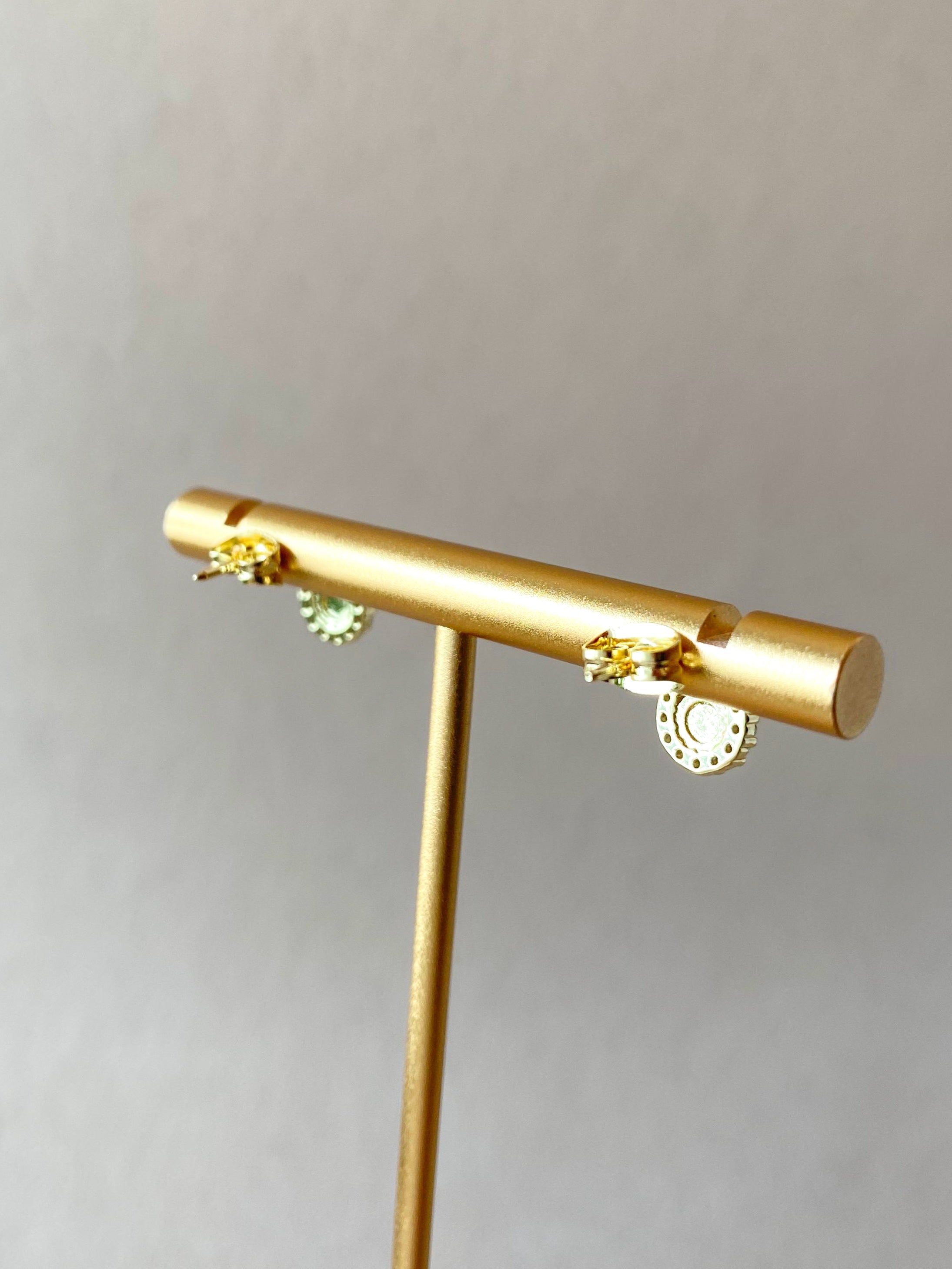 Evil Eye Drop Shape Earrings