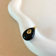 6 Differents Natural Stones Oval and Circular Shape Charms
