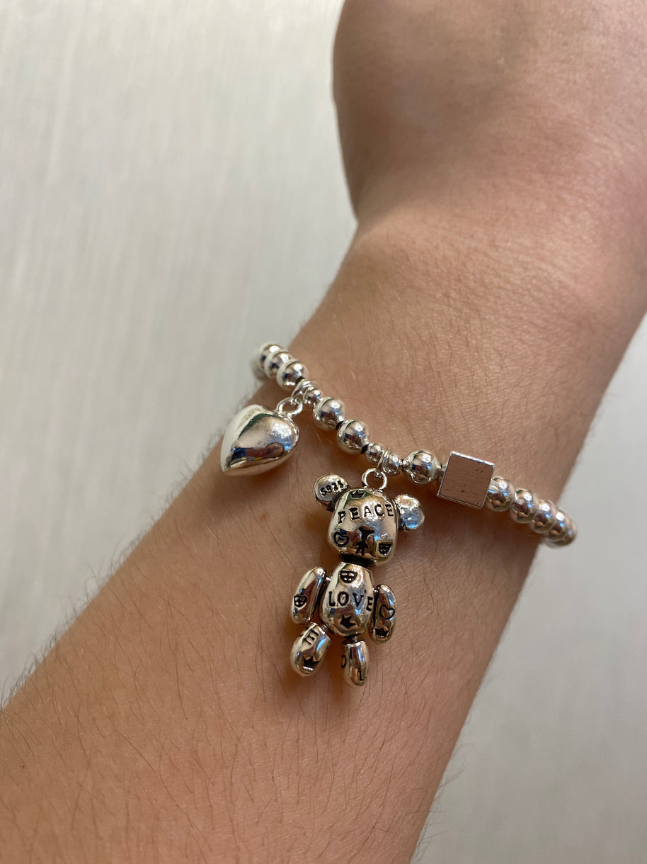 Sterling Silver Bear 🐻 Bracelet