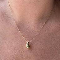Drop Style Chain 18k Solid Gold Necklace