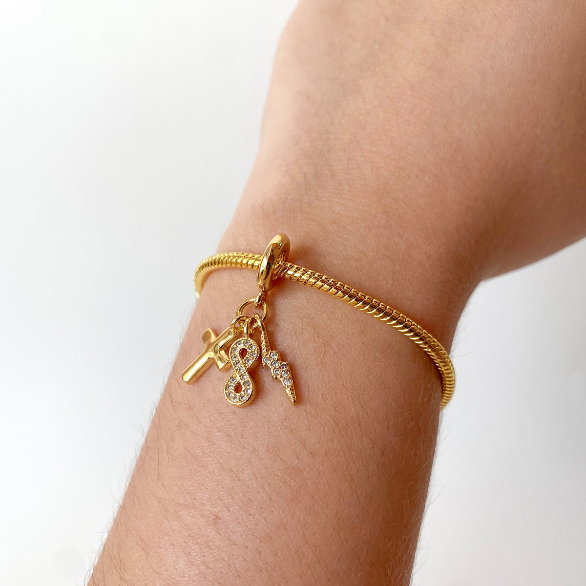 Infinite 3 Charms Style Bracelet
