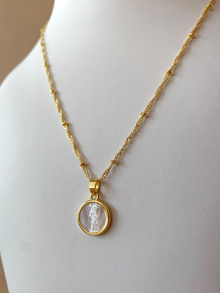 Chinita Virgin Mother Of Pearl Necklace