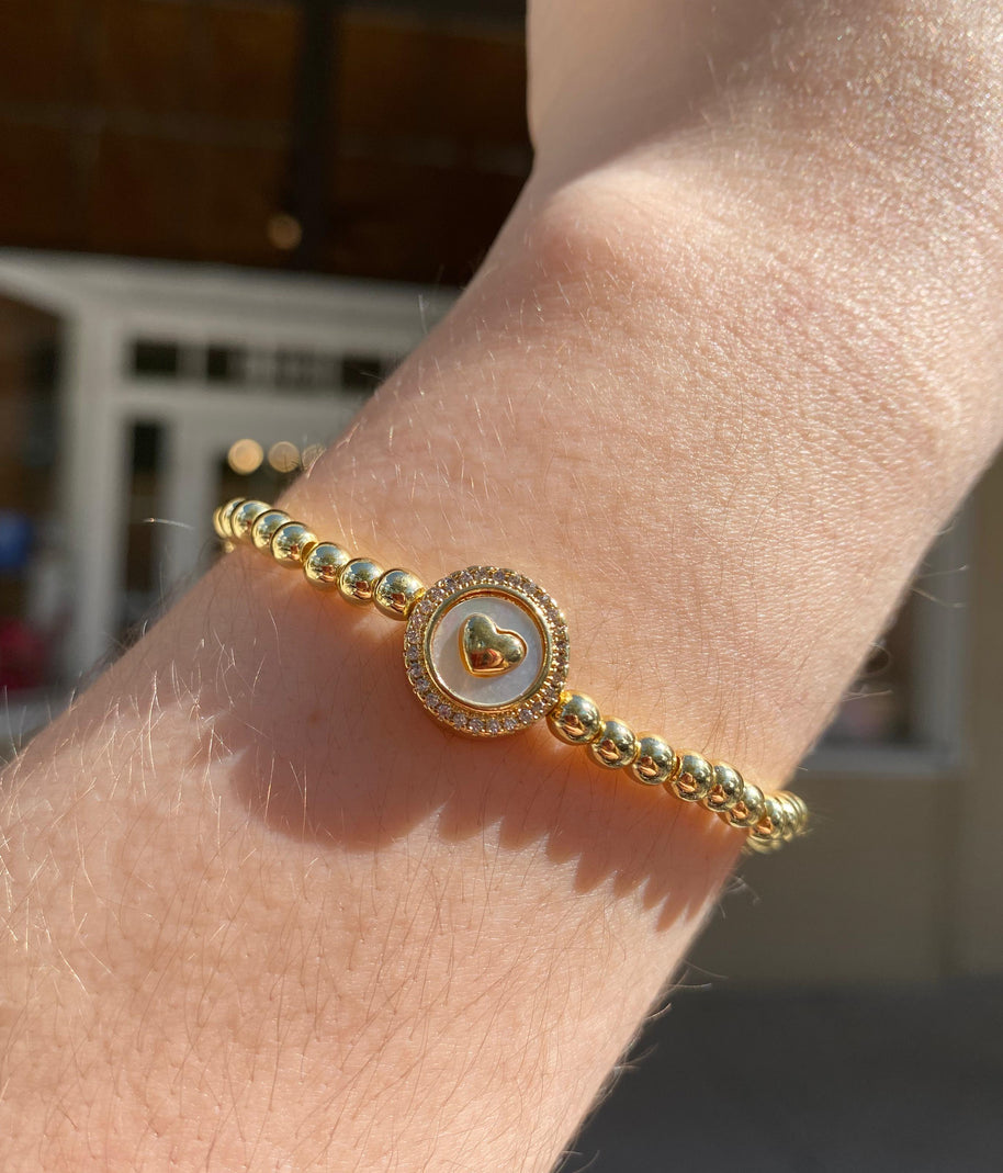 Elastic Heart Style Bracelet