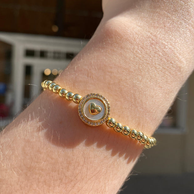 Elastic Heart Style Bracelet
