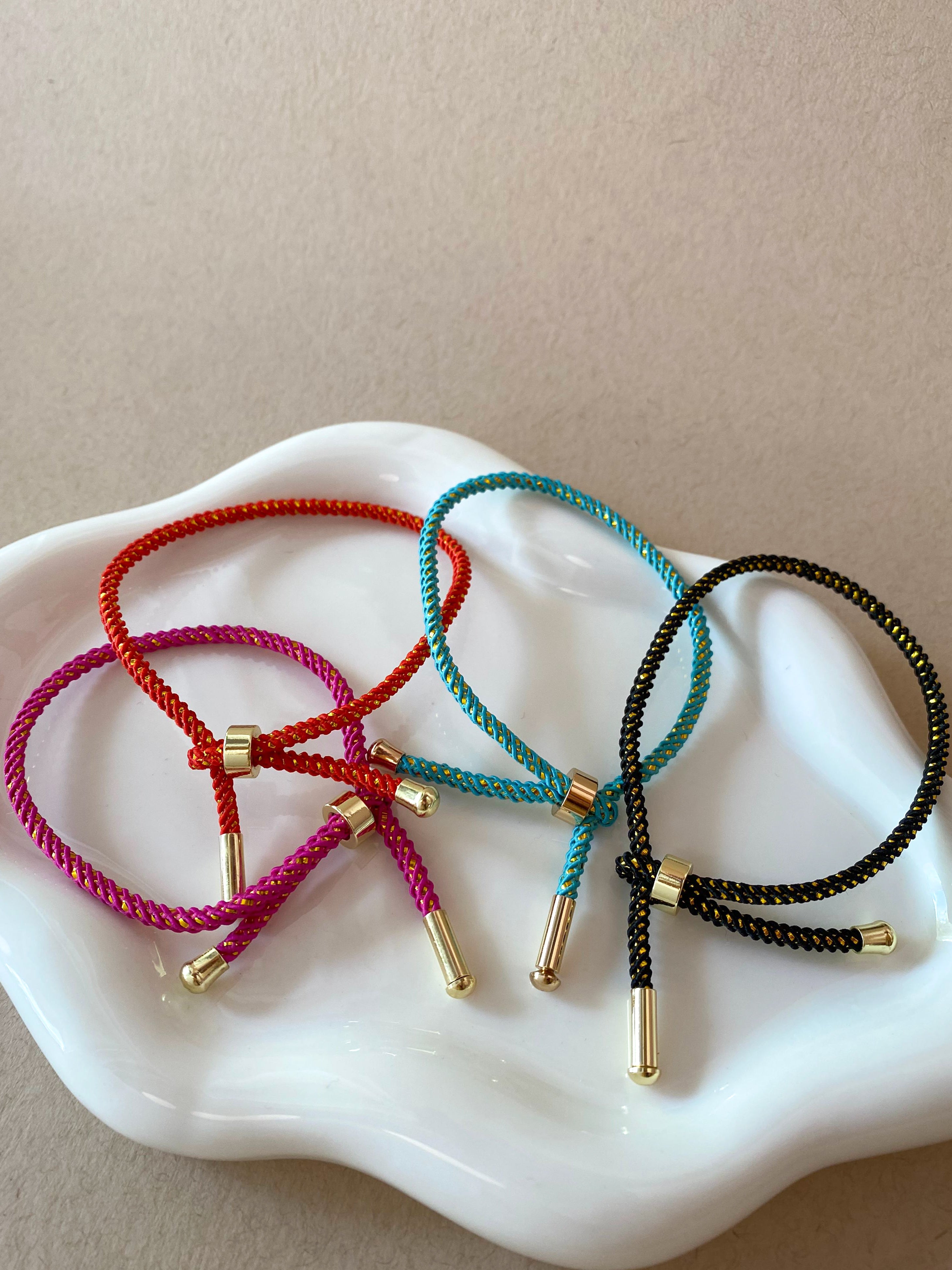 Adjustable Multicolor Plain Bracelets