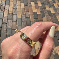 Golden Screw Style Ring