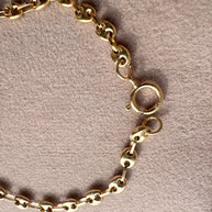 Esclava bebe Grano de Cafe 18K