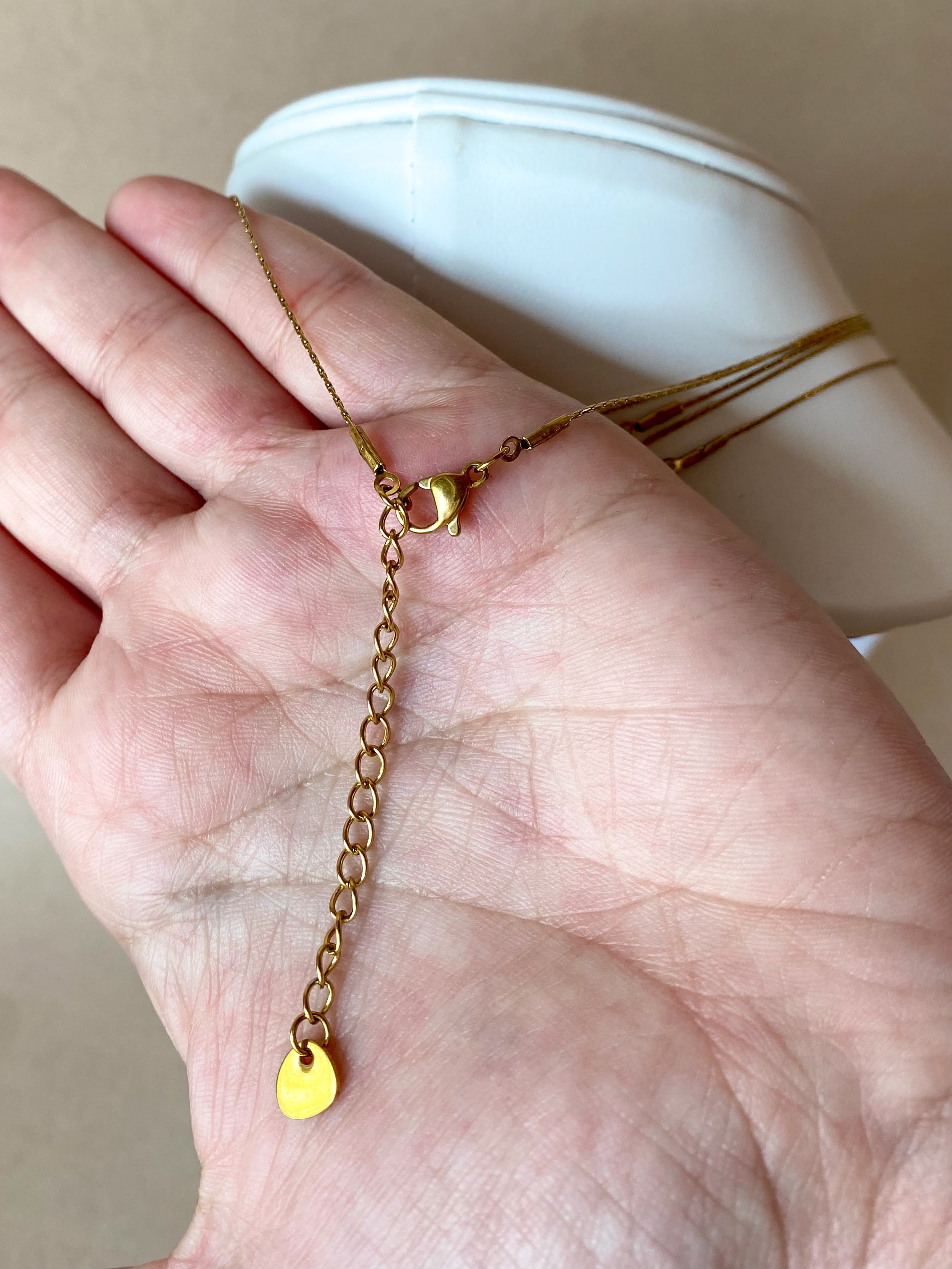 Multicolor Crystal Beads Thin Steel Necklaces