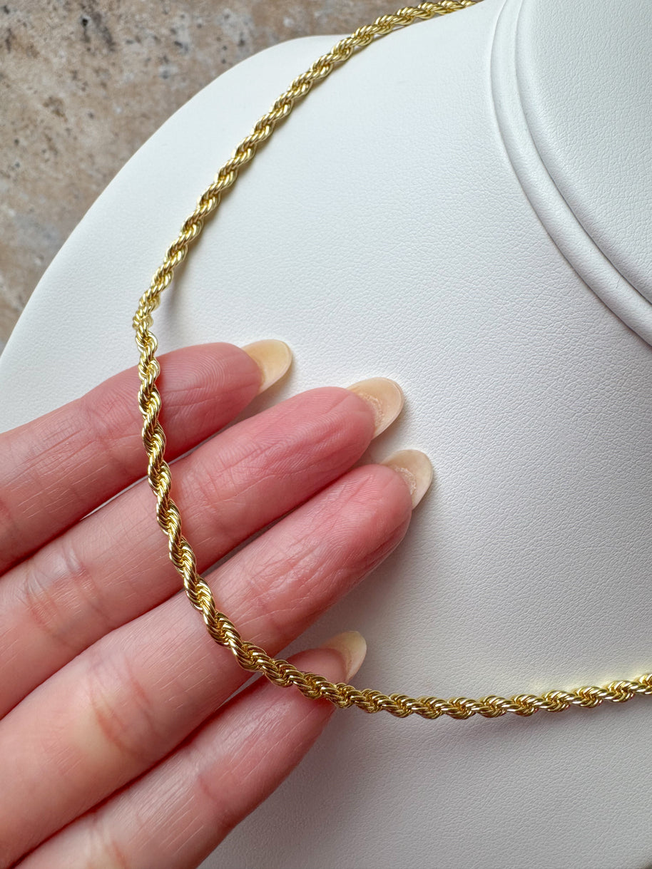 Thick Plain Golden Necklace