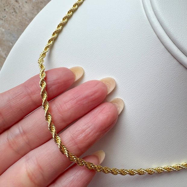 Thick Plain Golden Necklace