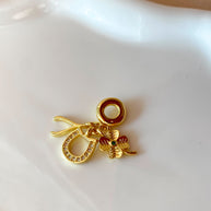 Lucky Trio Golden Charm