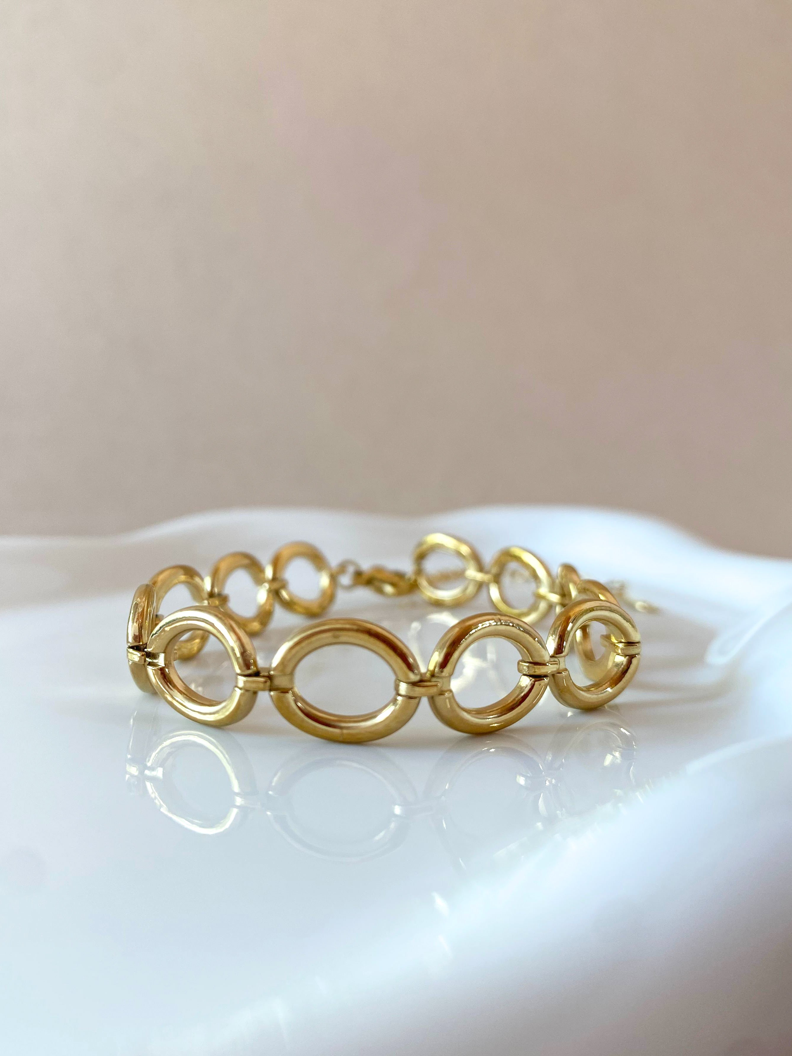 Circular Links Steel Bracelet