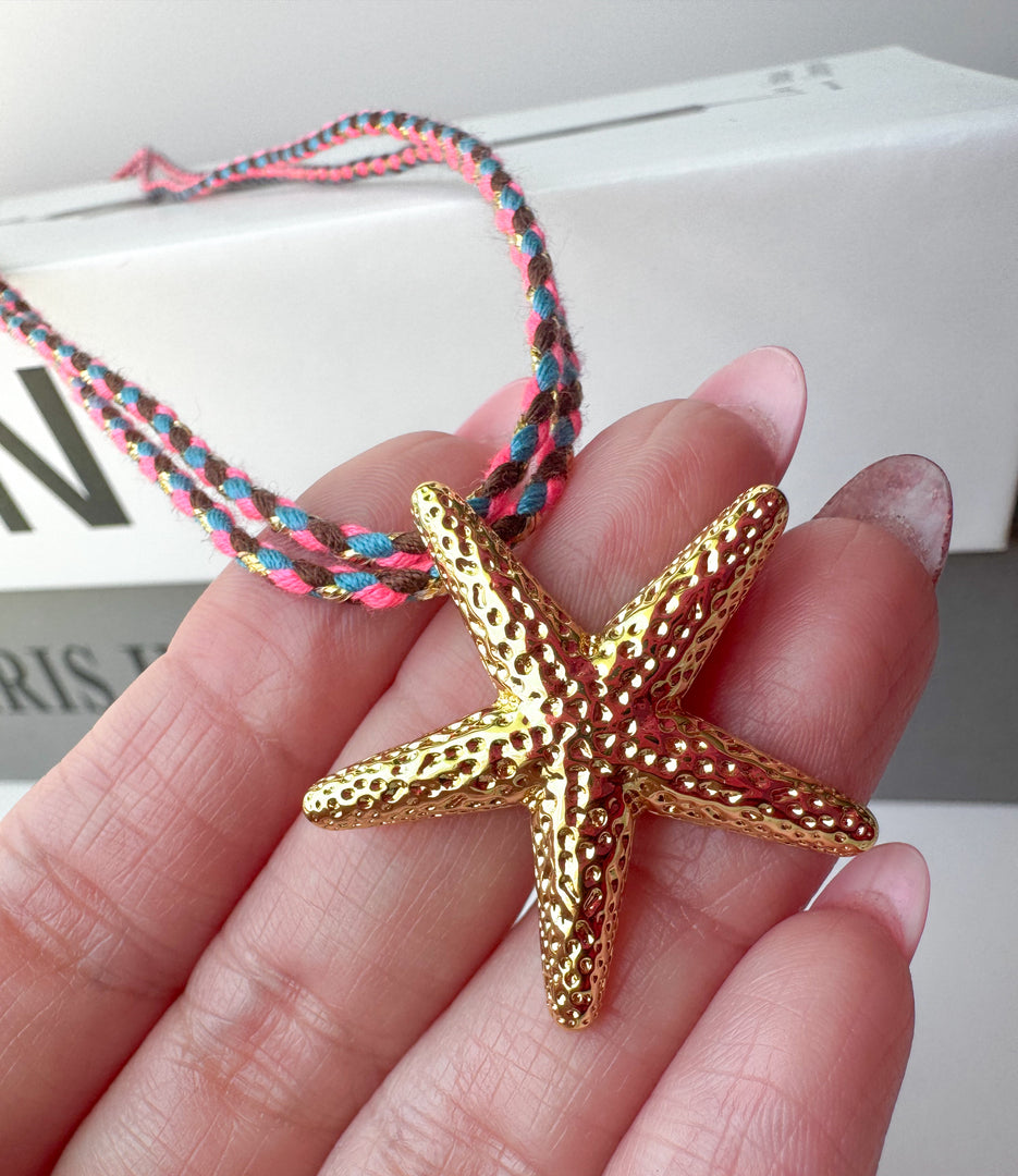 Cadena Tejida Estrella de Mar