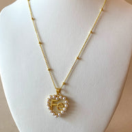 Faith Pearls Heart Shape Necklace
