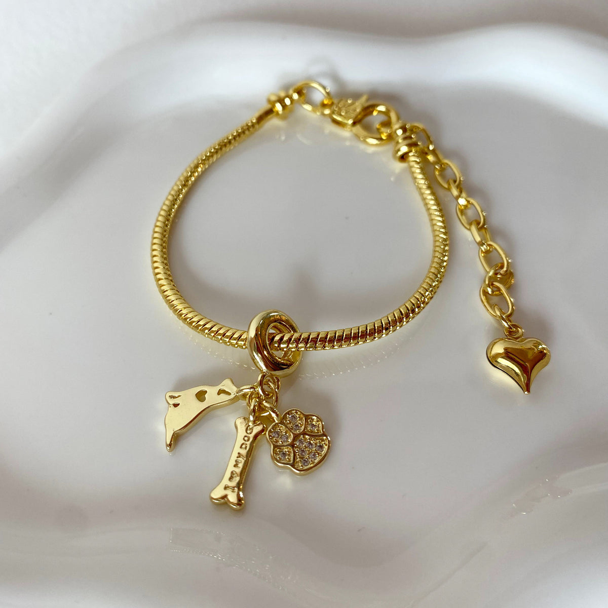 I love My Dog 3 Charms Bracelet