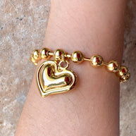 Golden Heart Bracelet