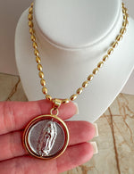 Load image into Gallery viewer, Cadena Guadalupe Silver &amp; Gold
