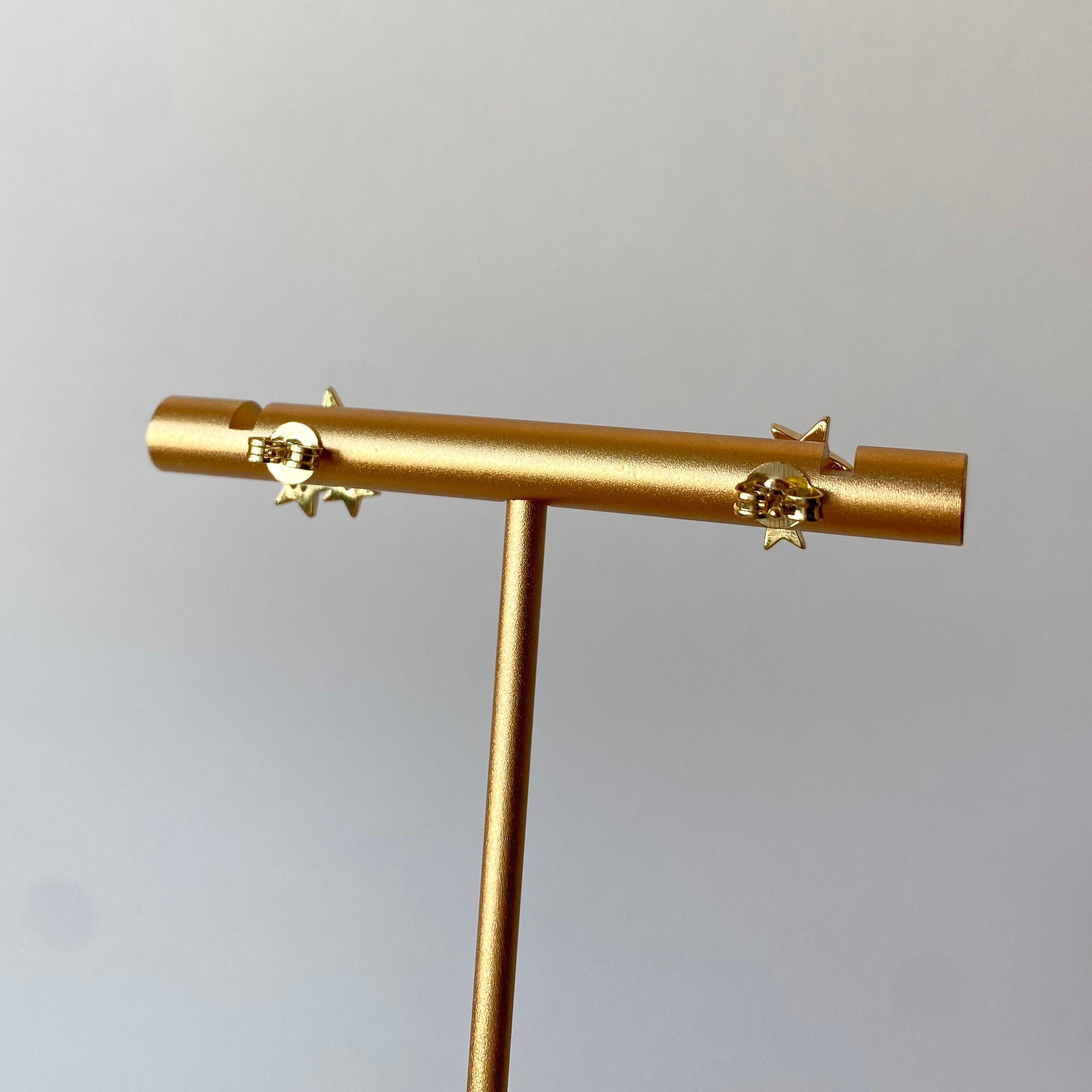 Little 3 Stars Zircons Earrings