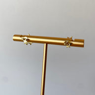 Little 3 Stars Zircons Earrings