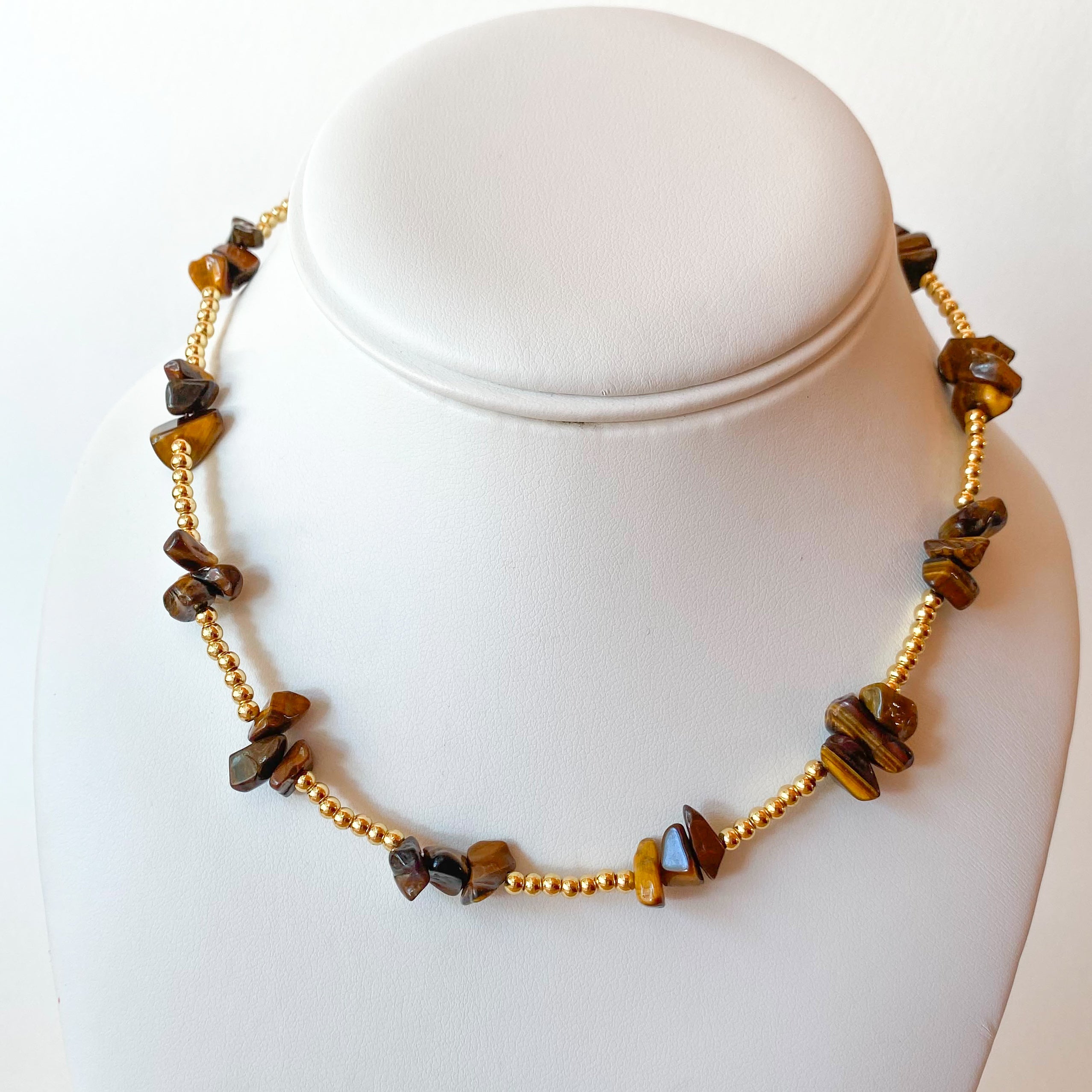 Turquoise & Tiger Eye Stones Beads Necklaces