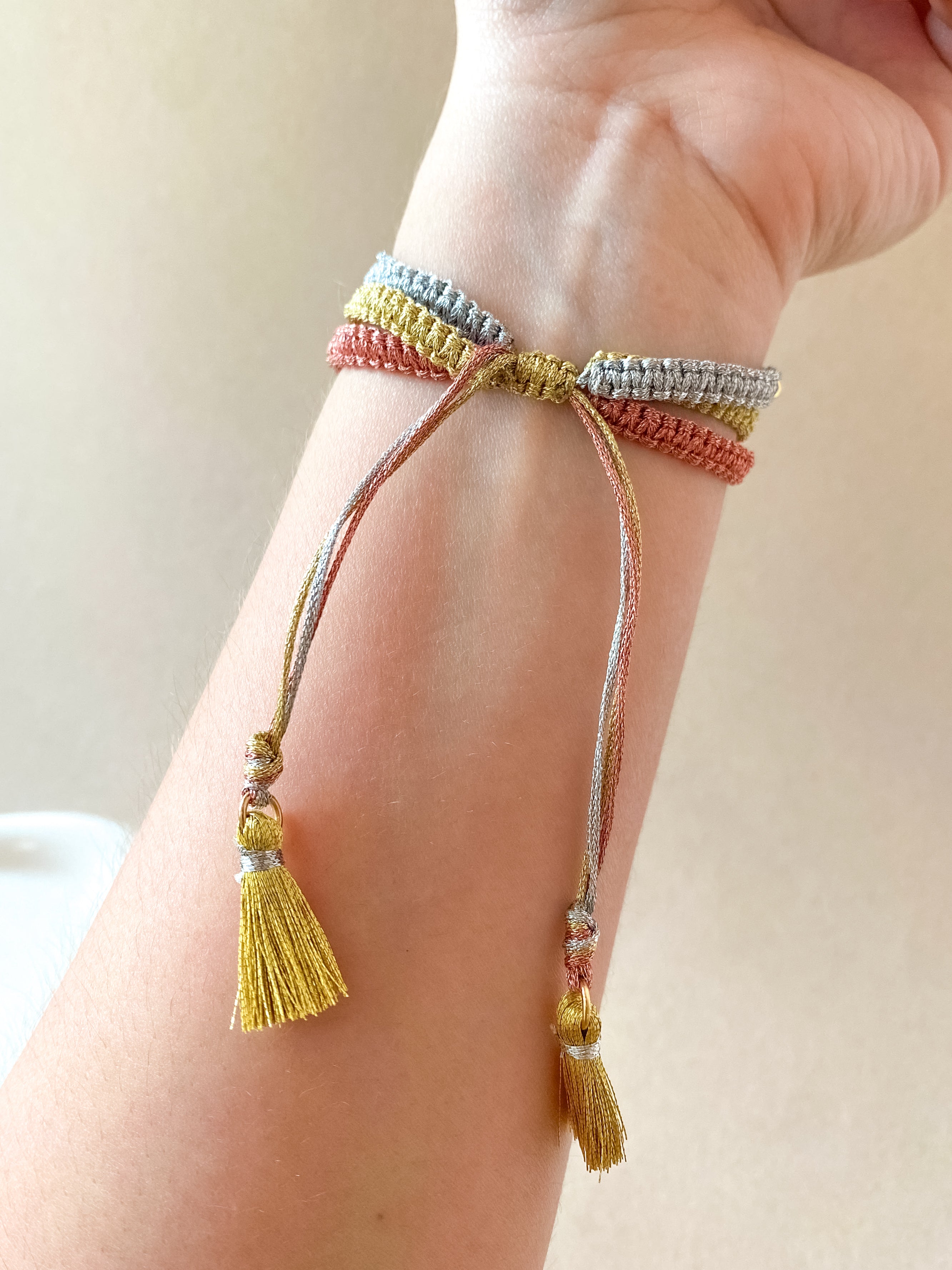 3 Layers Style 3 Gold Adjustable Bracelet