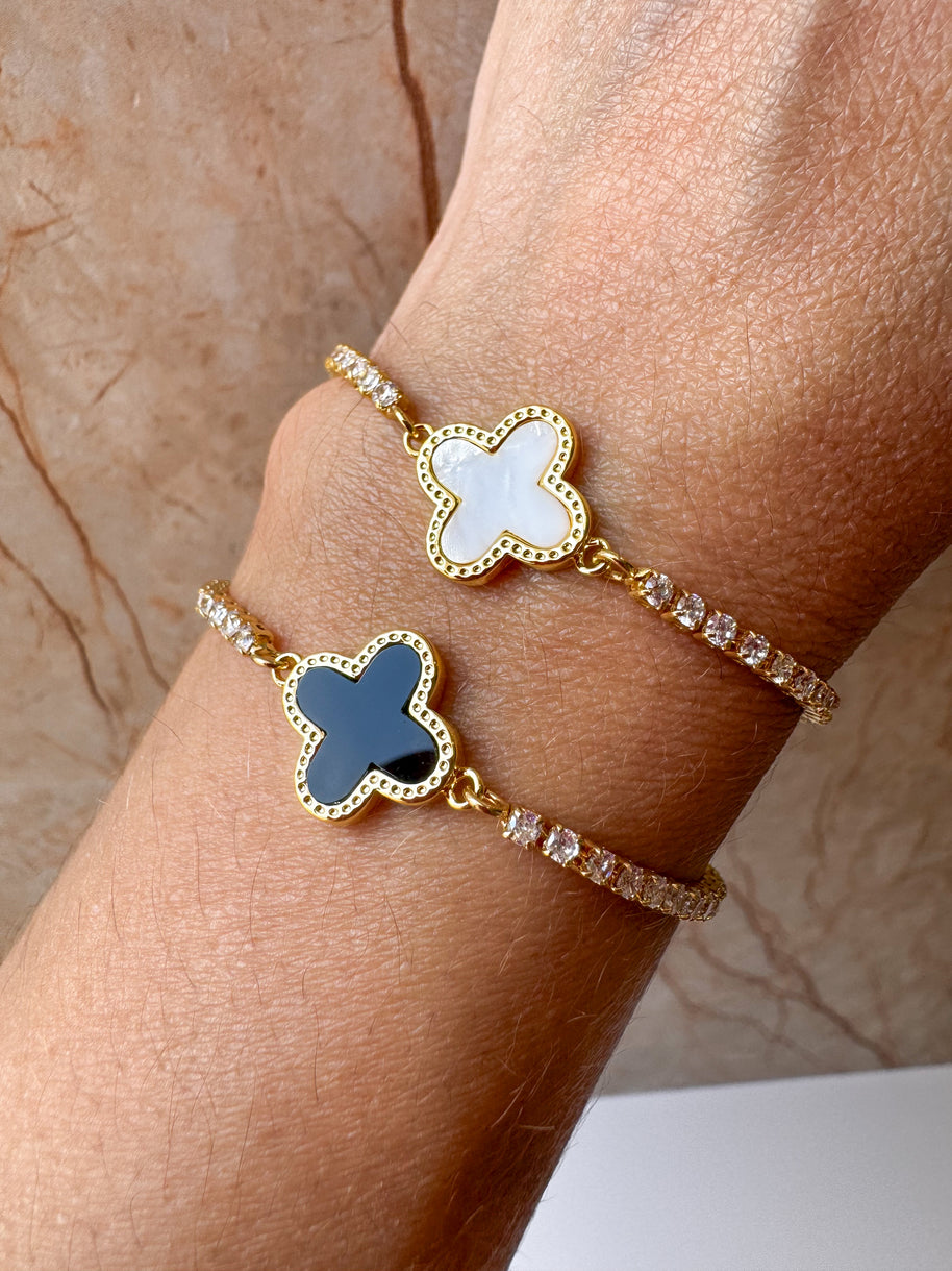 Brazaletes Ajustables Golden Clovers
