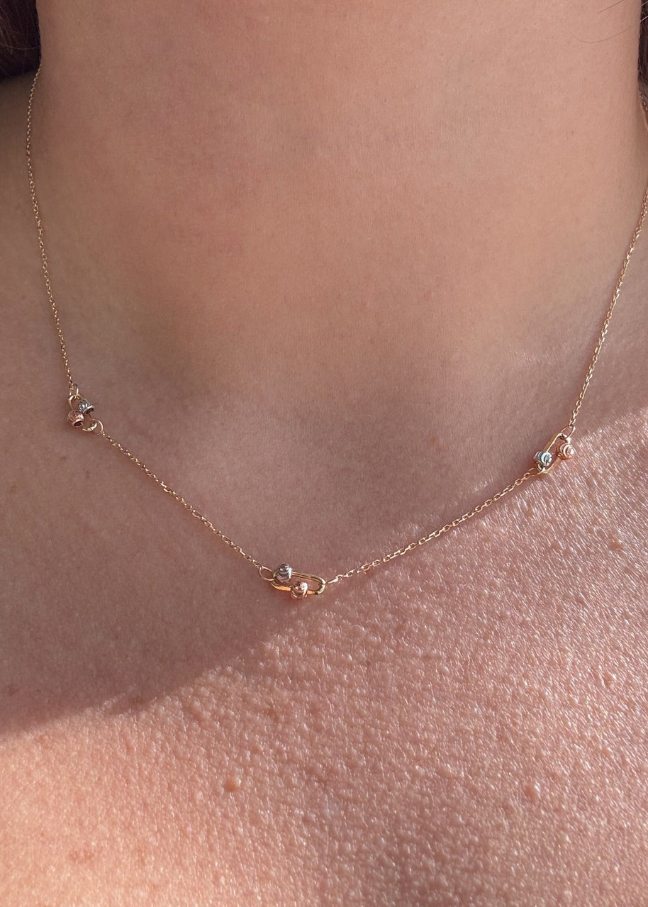 3 Gold Chain 14k Italian Solid Gold Necklace