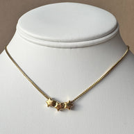 Golden Stars Steel Necklace