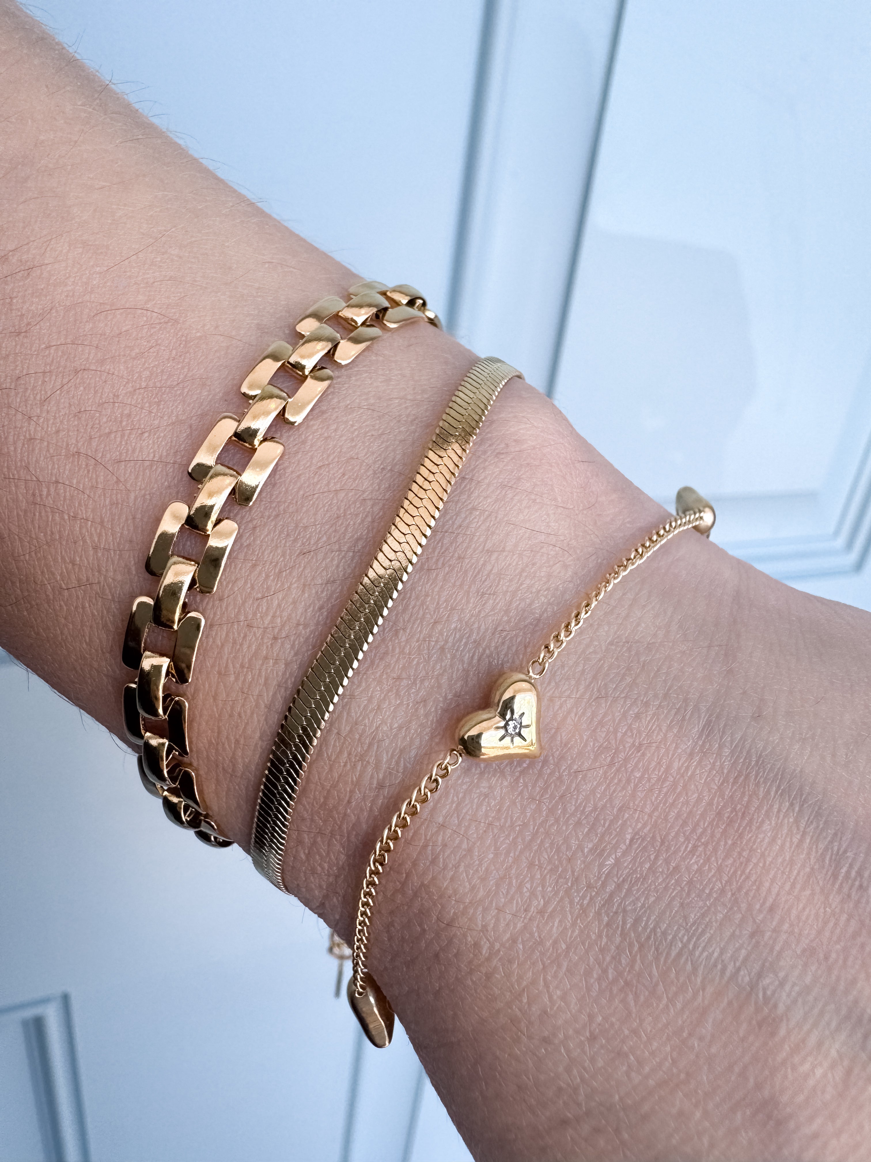 Variety of Steel Thin Bracelets