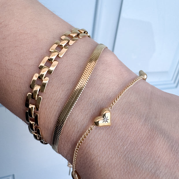 Variety of Steel Thin Bracelets