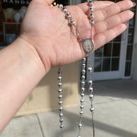 Rosario Largo Caballero White & Silver