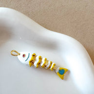 White Fishes Charms