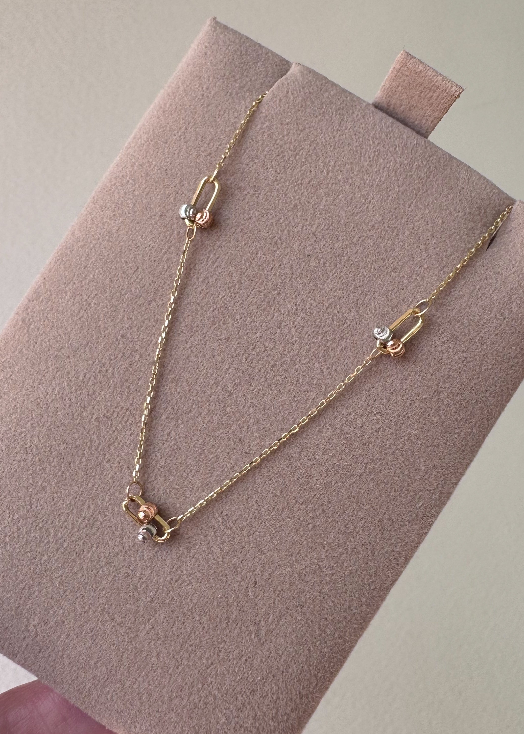 3 Gold Chain 14k Italian Solid Gold Necklace