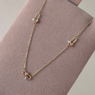 3 Gold Chain 14k Italian Solid Gold Necklace