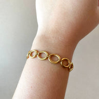 Circular Links Steel Bracelet