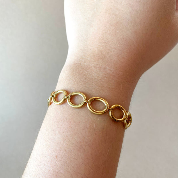 Circular Links Steel Bracelet