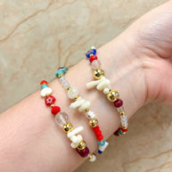 Protection Assorted Charms Elastic Bracelets