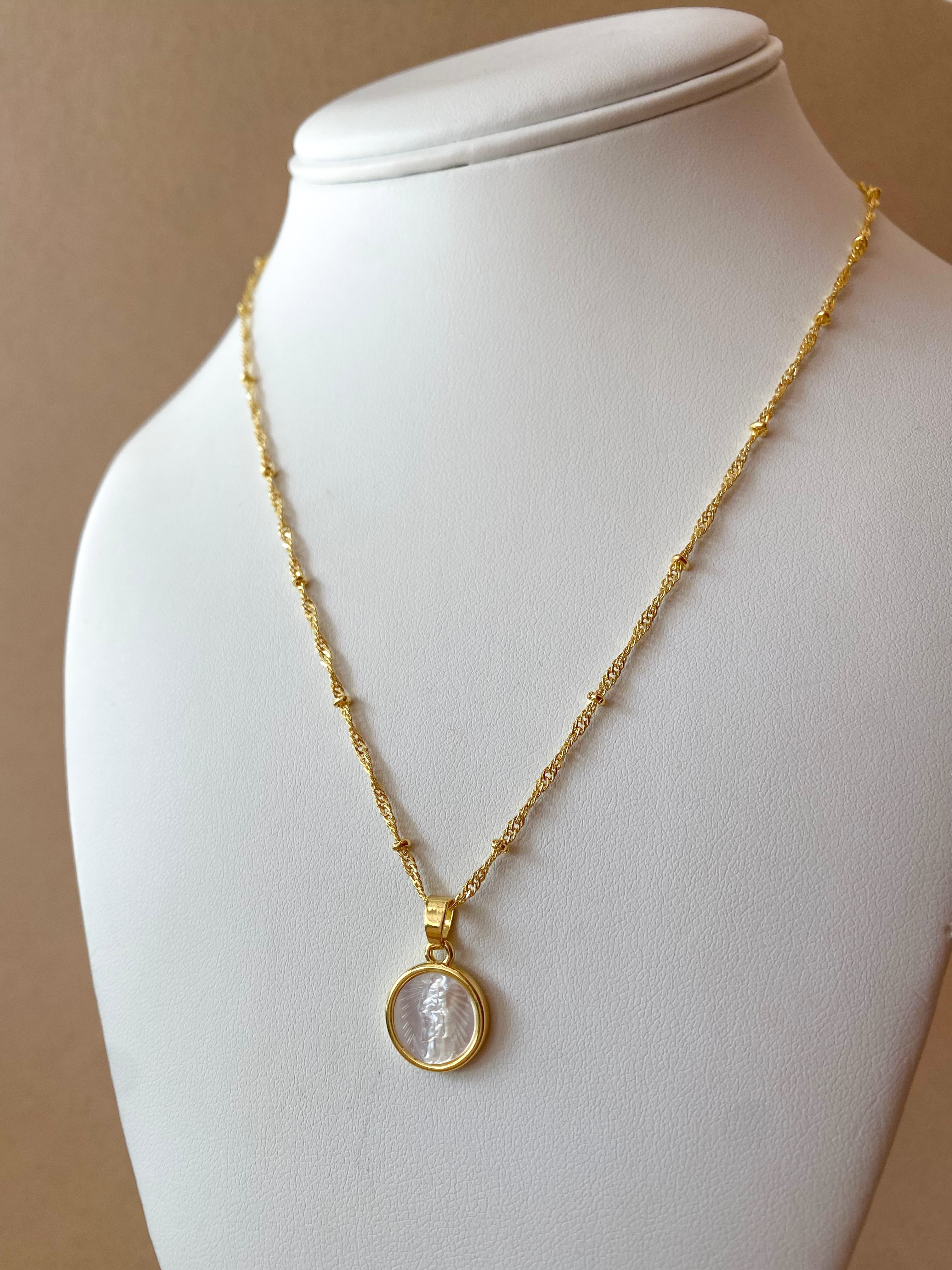 Chinita Virgin Mother Of Pearl Necklace