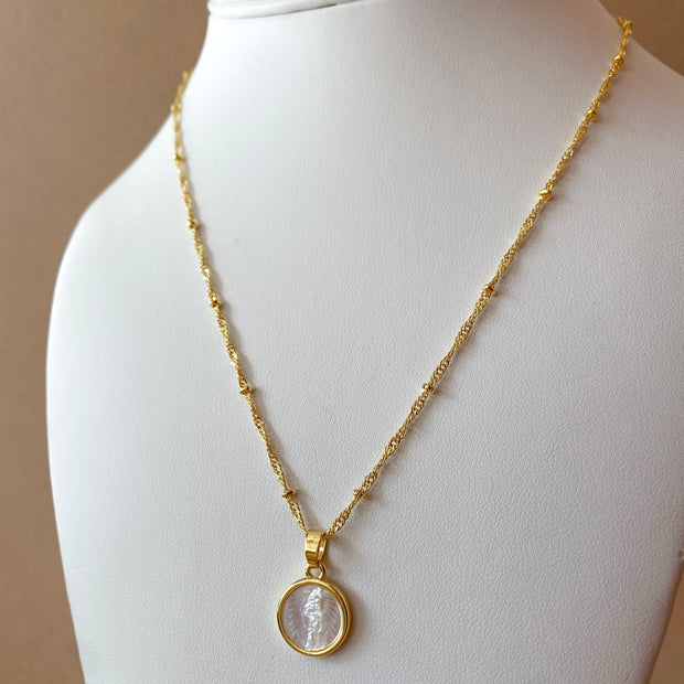 Chinita Virgin Mother Of Pearl Necklace