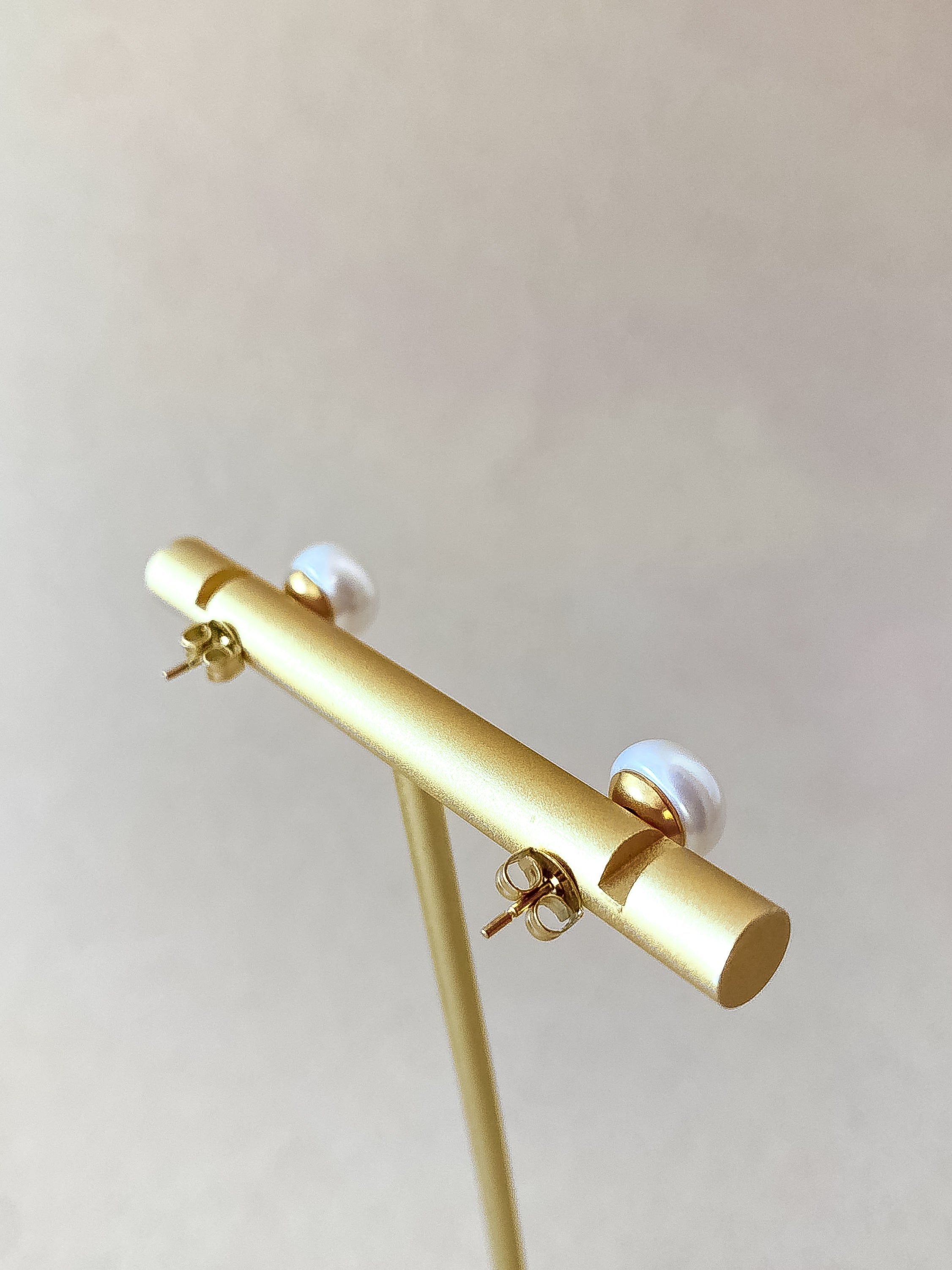 Little Pearls Steel Earrings
